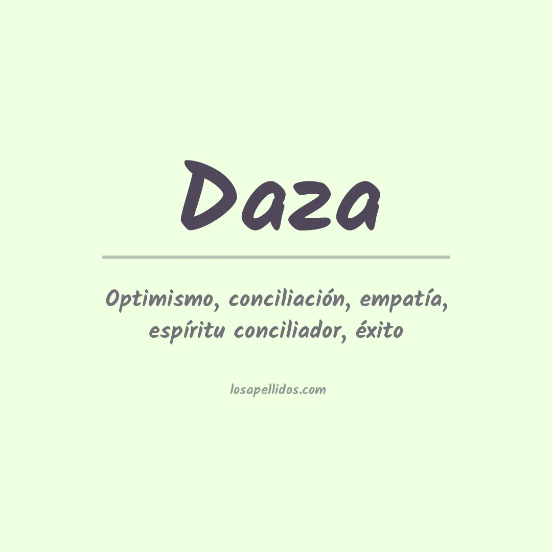 Apellido Daza