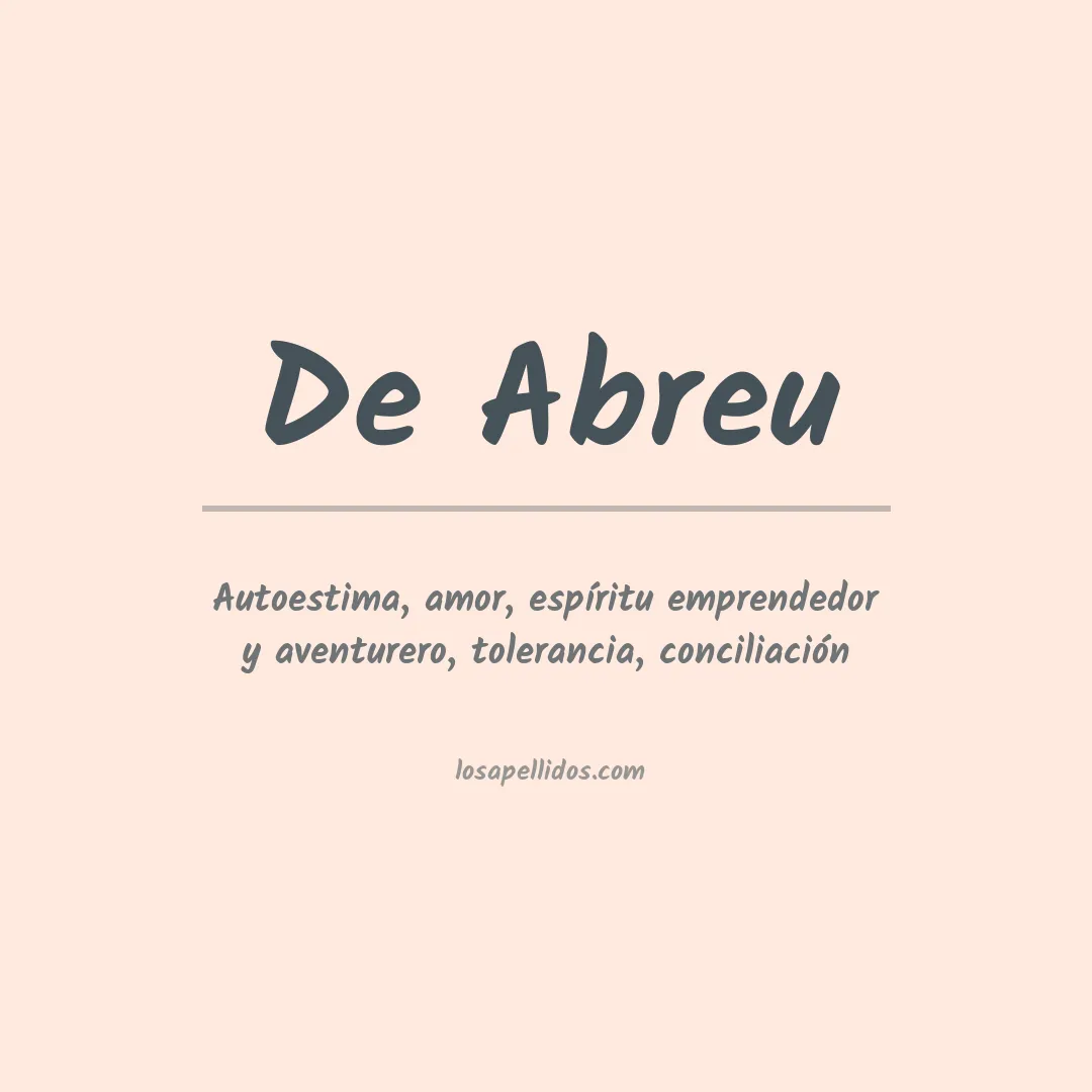 Apellido De abreu