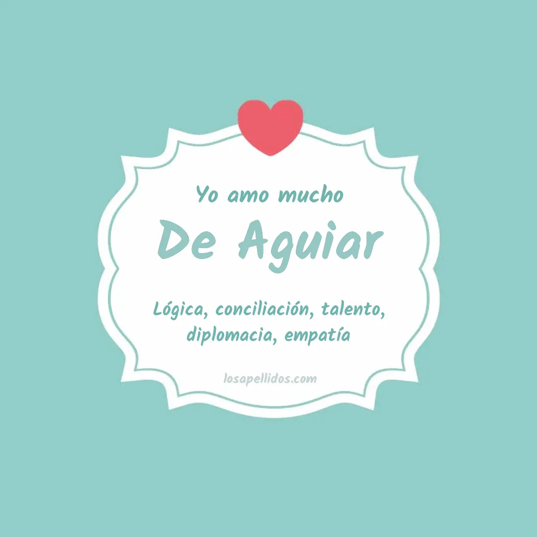 Yo amo mucho De aguiar