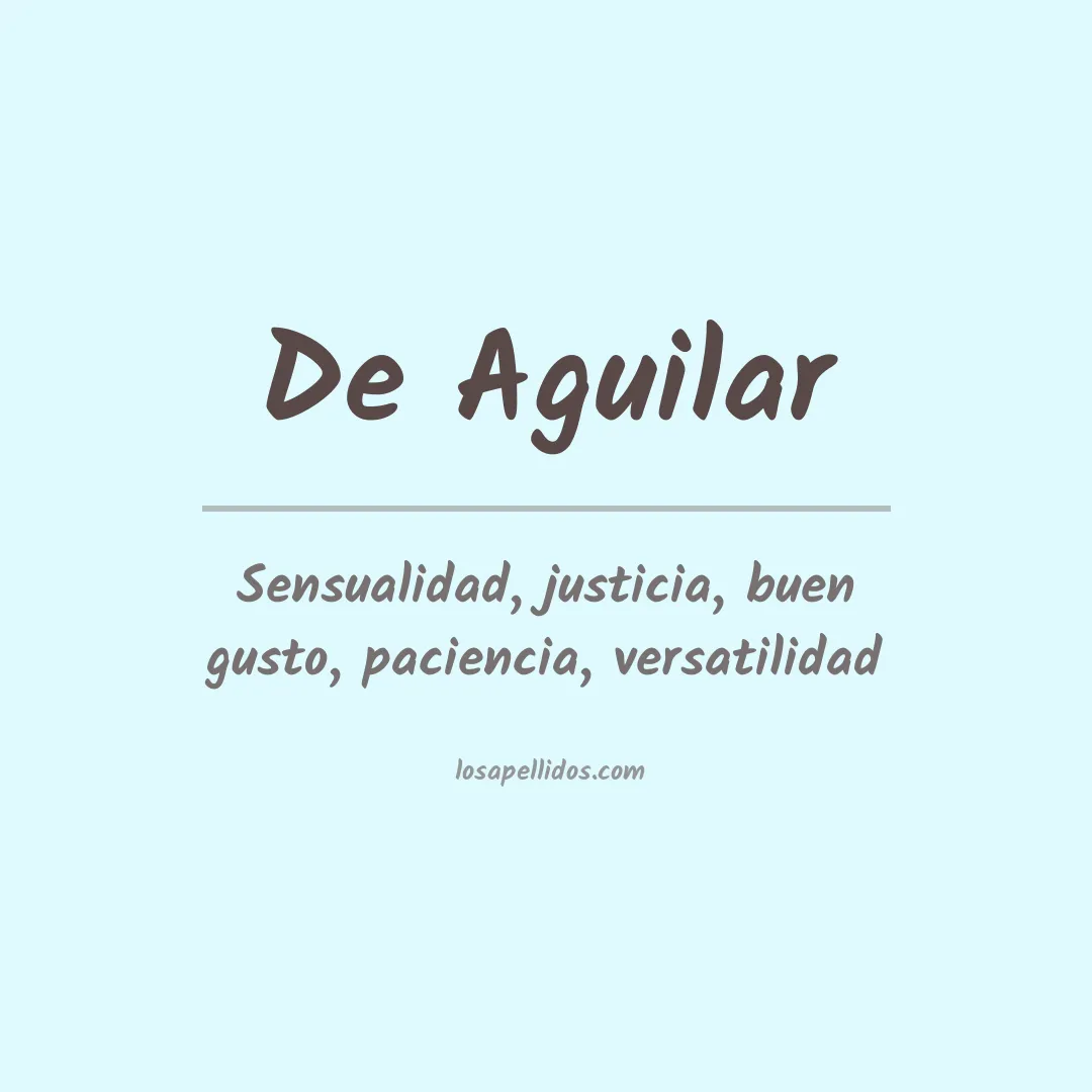 Apellido De aguilar