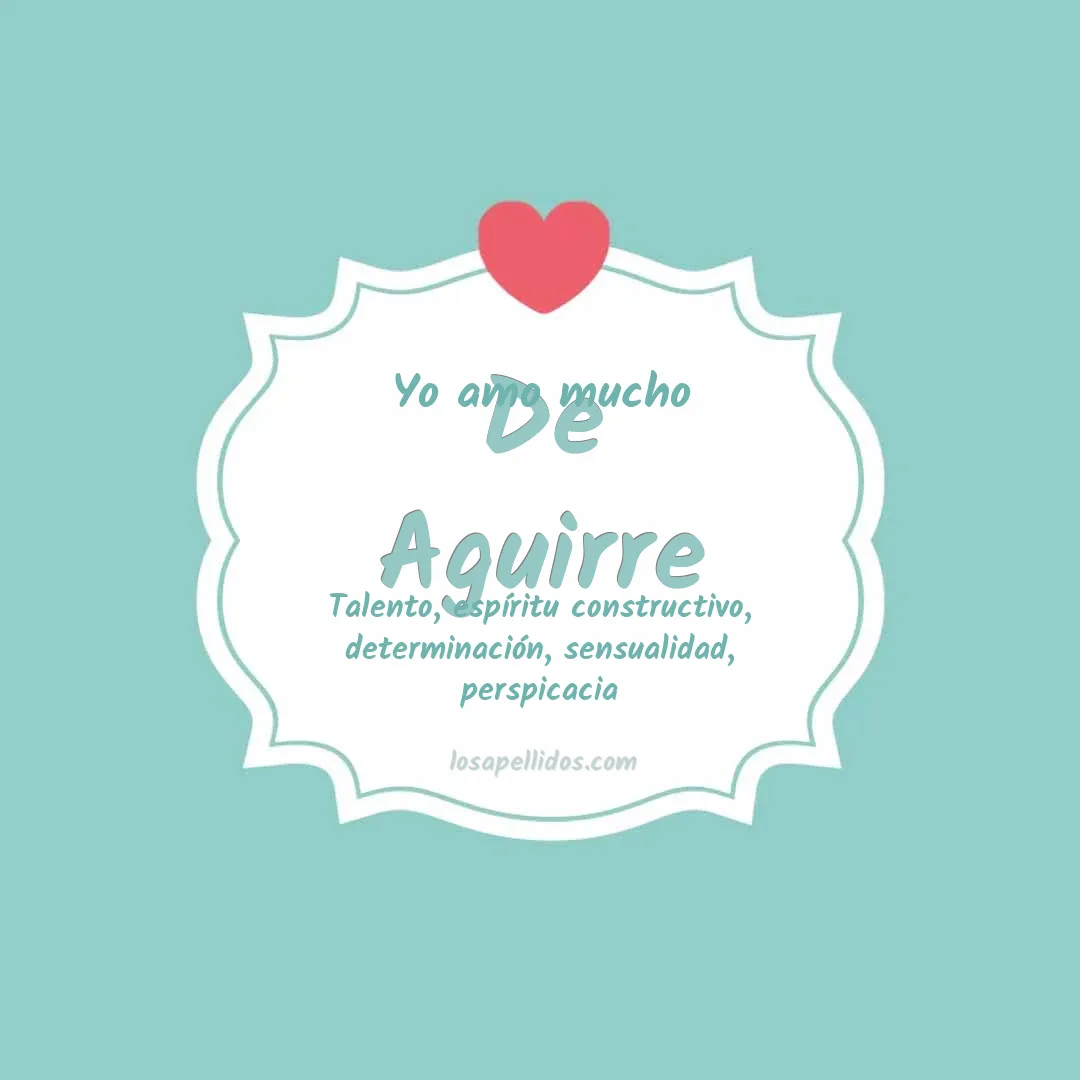 Yo amo mucho De aguirre