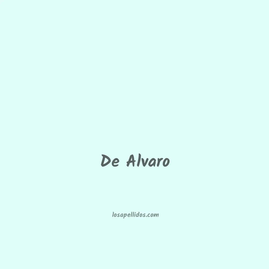 De alvaro en chino