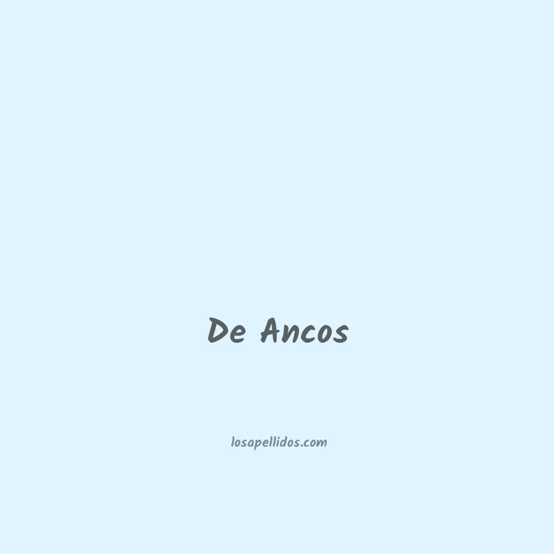 De ancos en chino