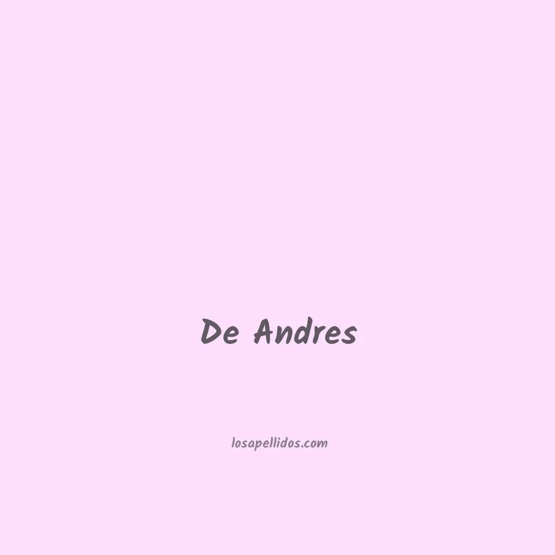 De andres en chino