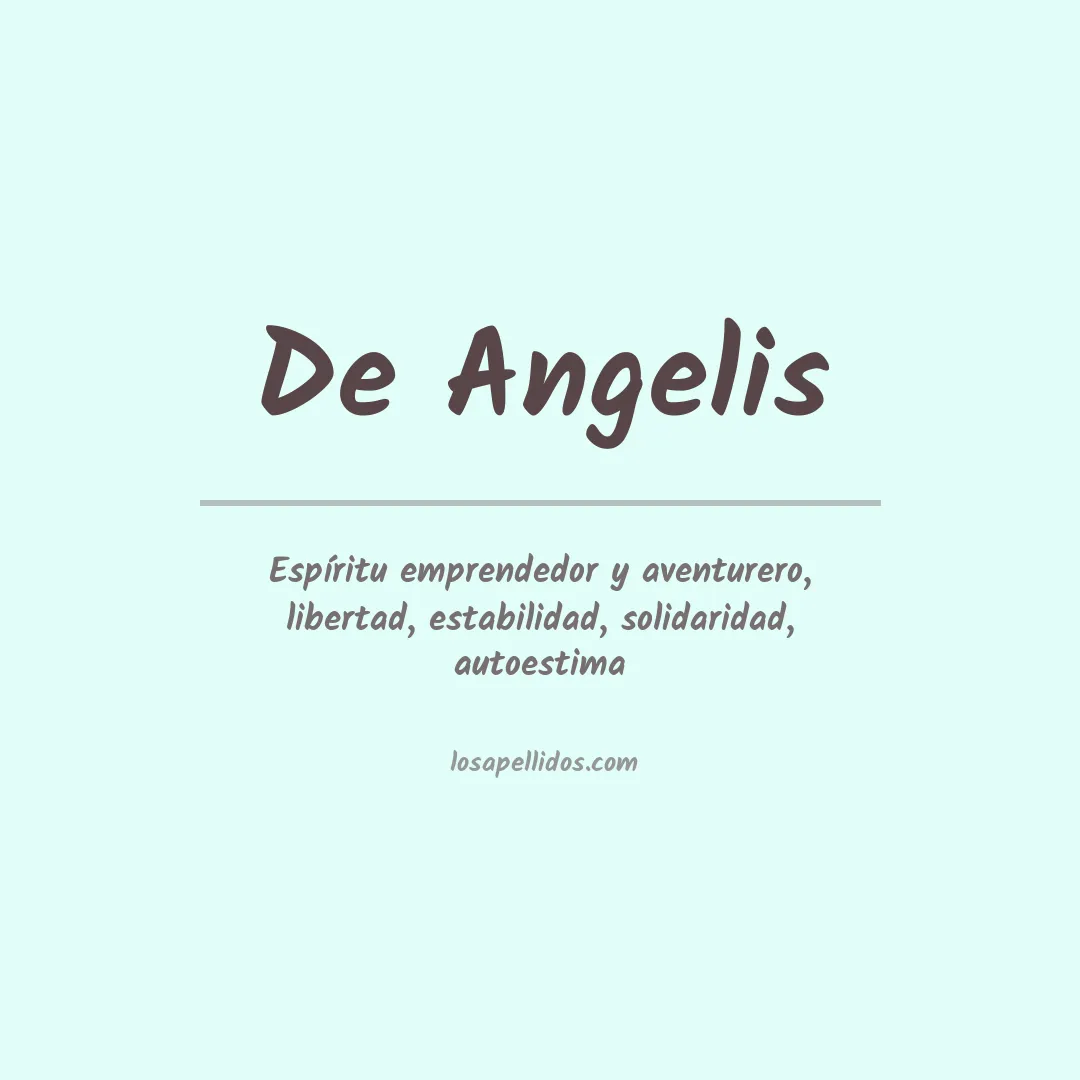 Apellido De angelis