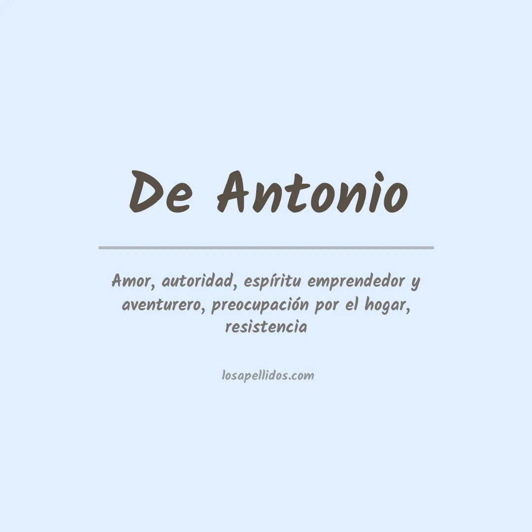 Apellido De antonio