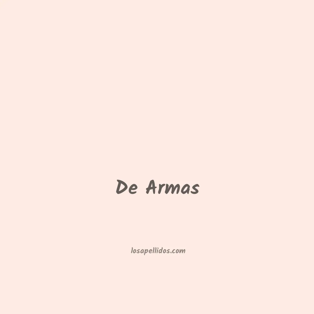 De armas en chino