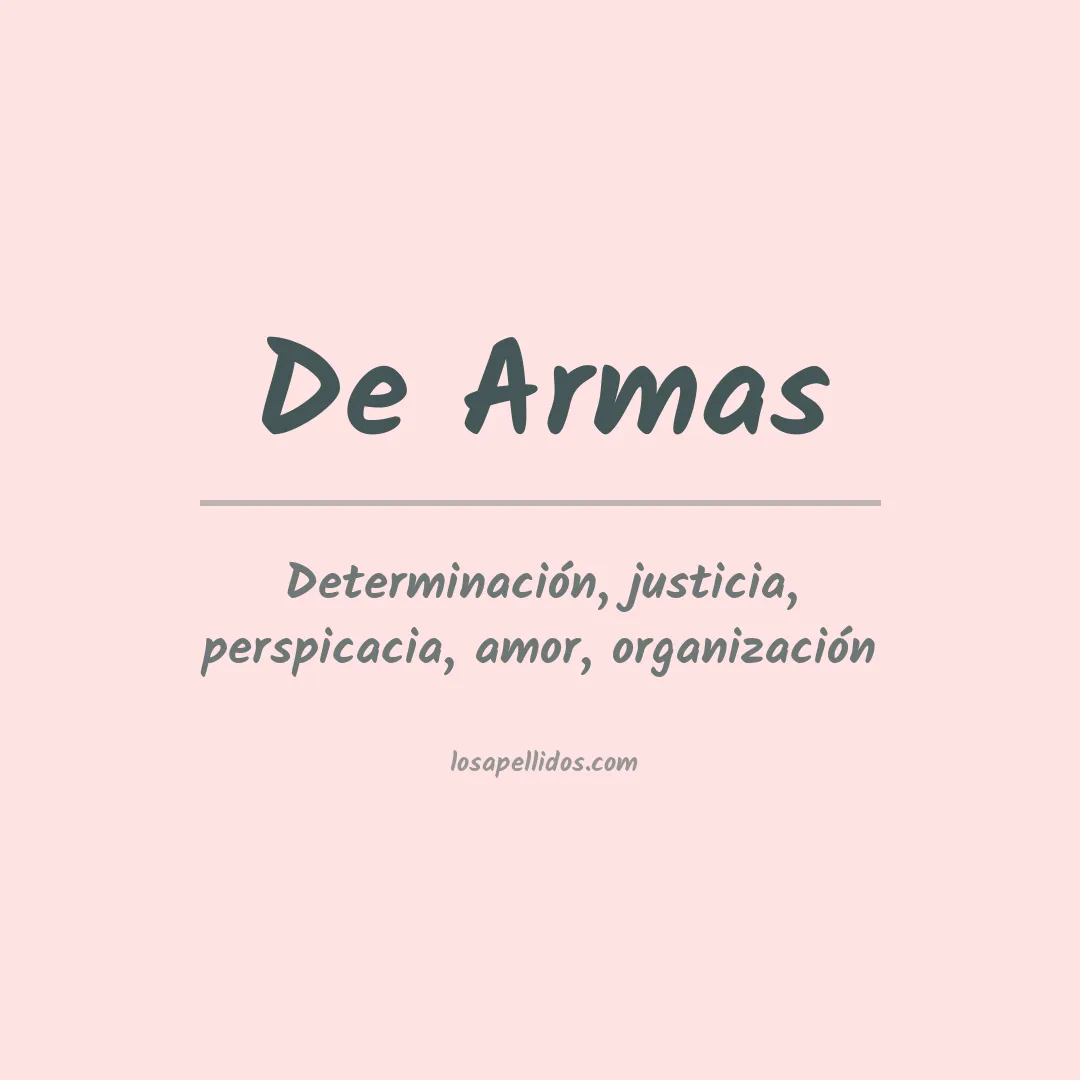 Apellido De armas