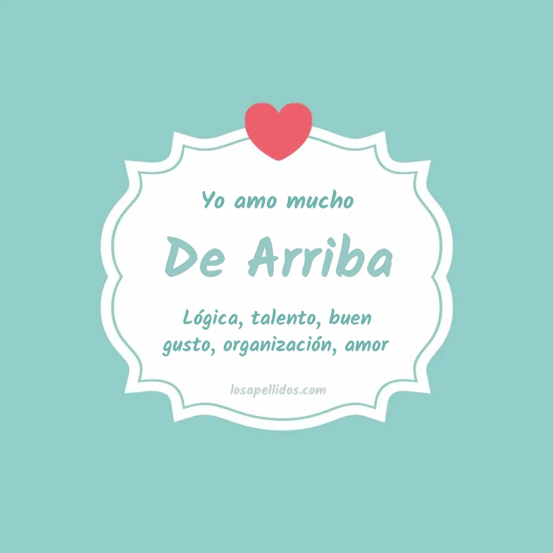 Yo amo mucho De arriba
