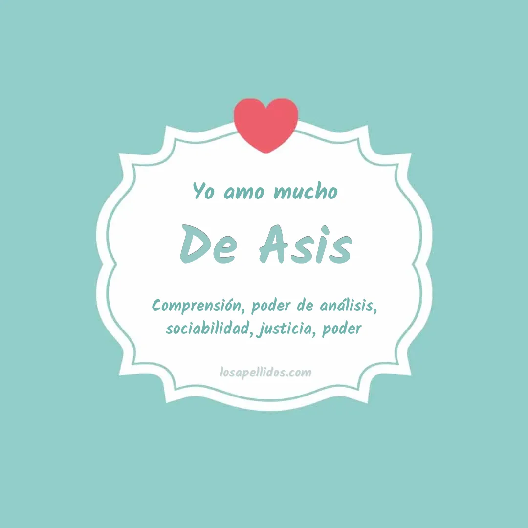 Yo amo mucho De asis