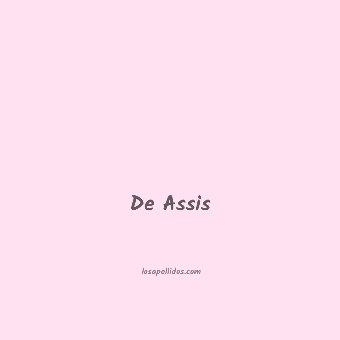 De assis en chino
