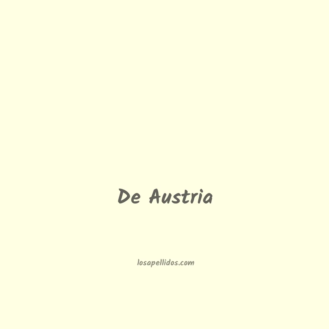 De austria en chino