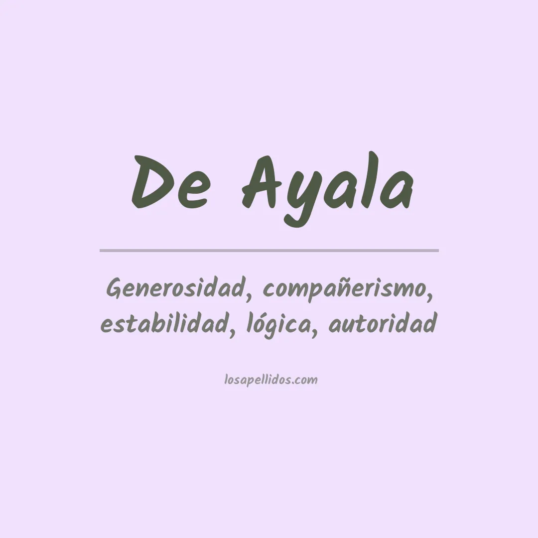 Apellido De ayala