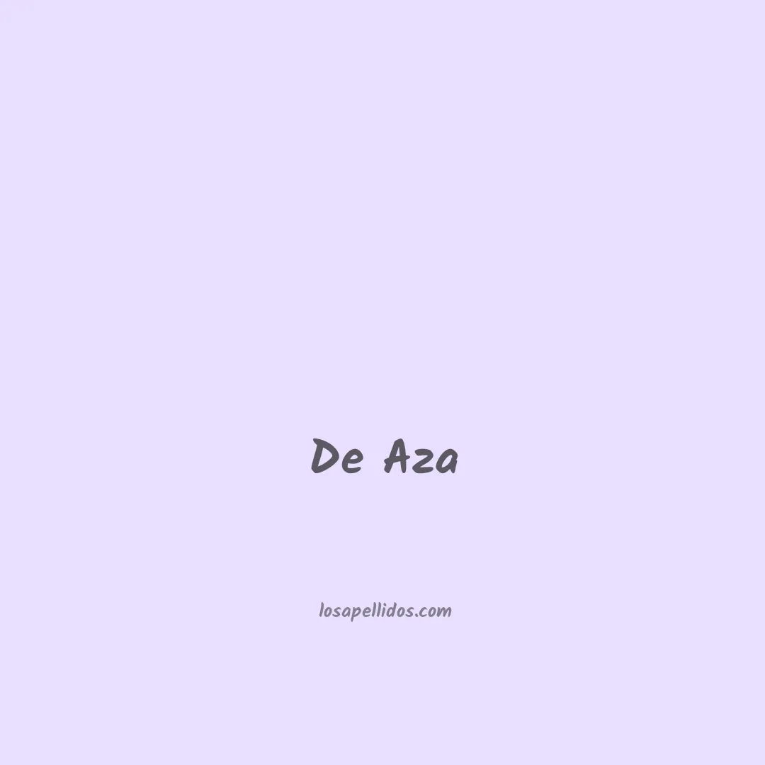 De aza en chino