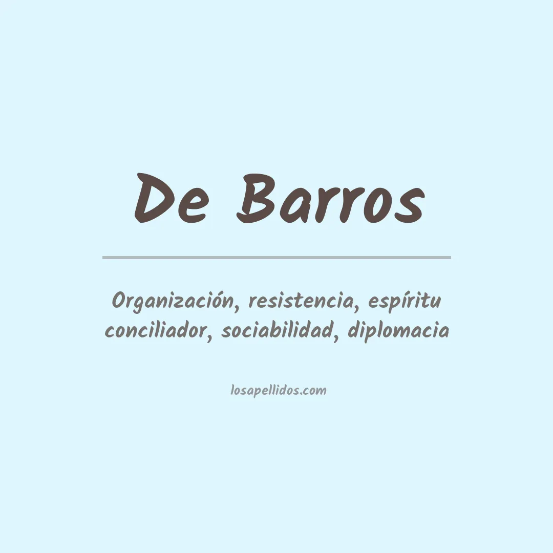 Apellido De barros
