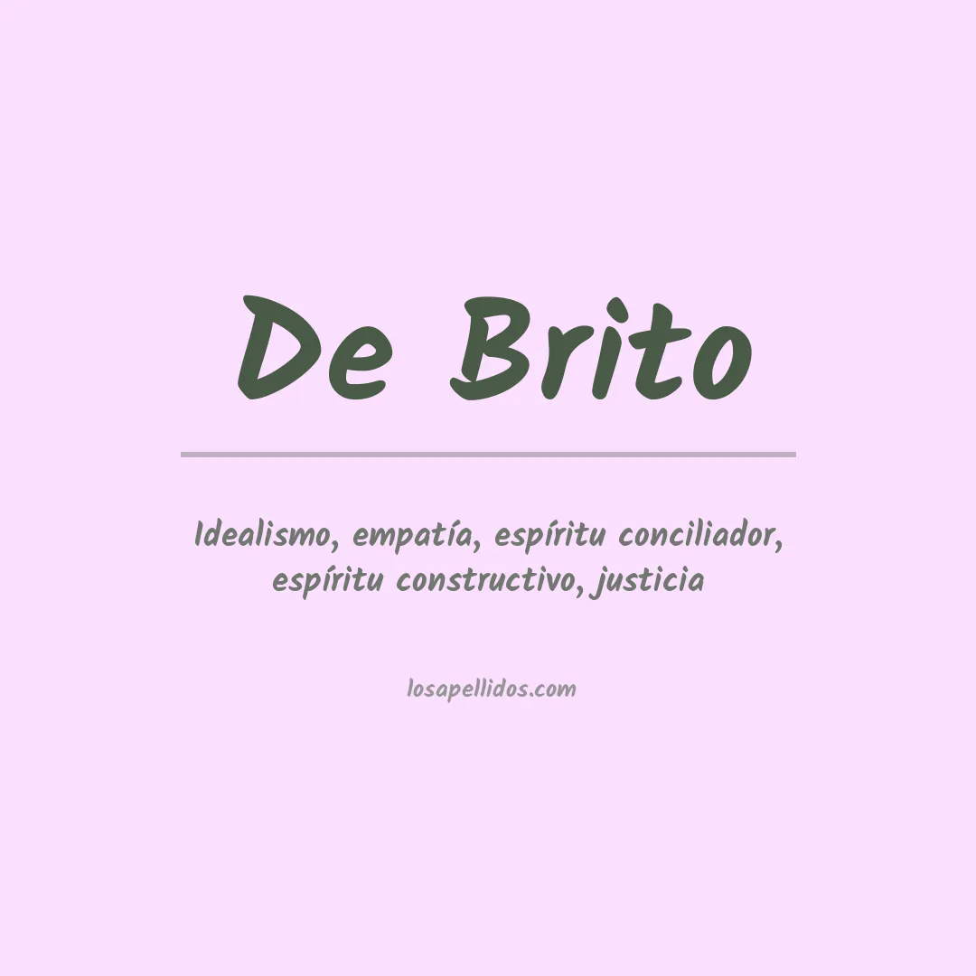 Apellido De brito