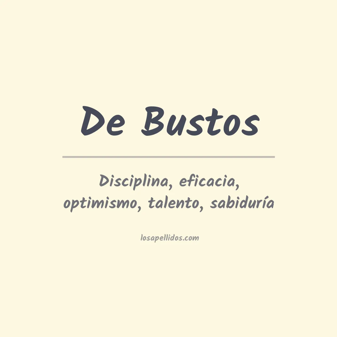 Apellido De bustos