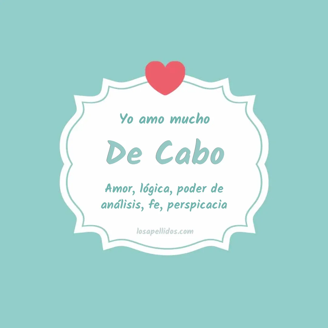 Yo amo mucho De cabo