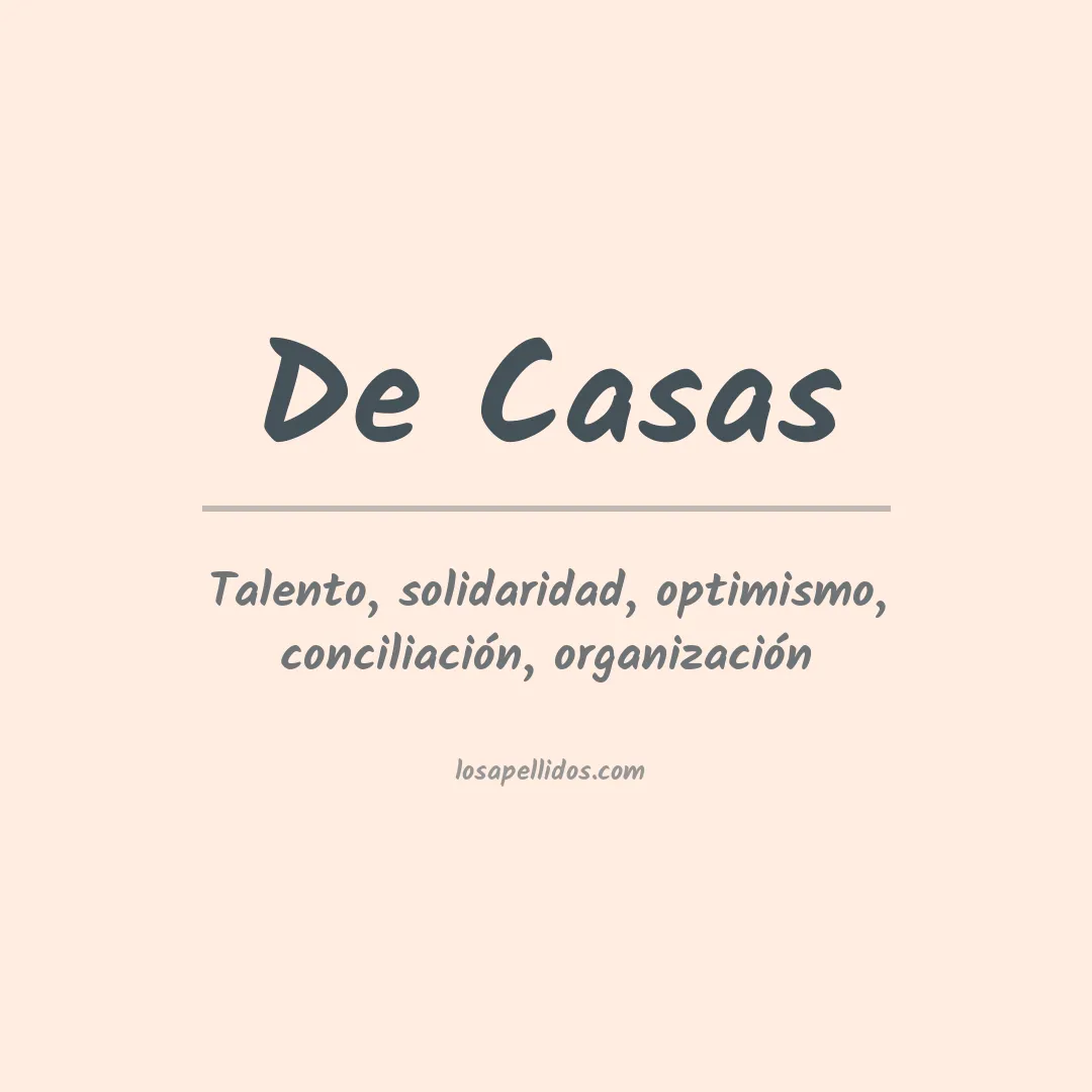 Apellido De casas