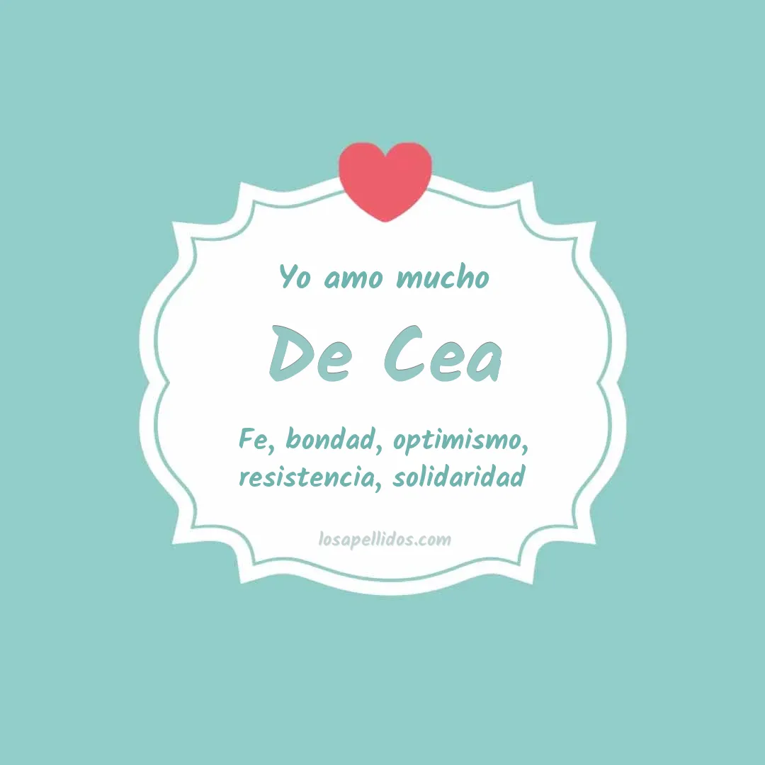 Yo amo mucho De cea