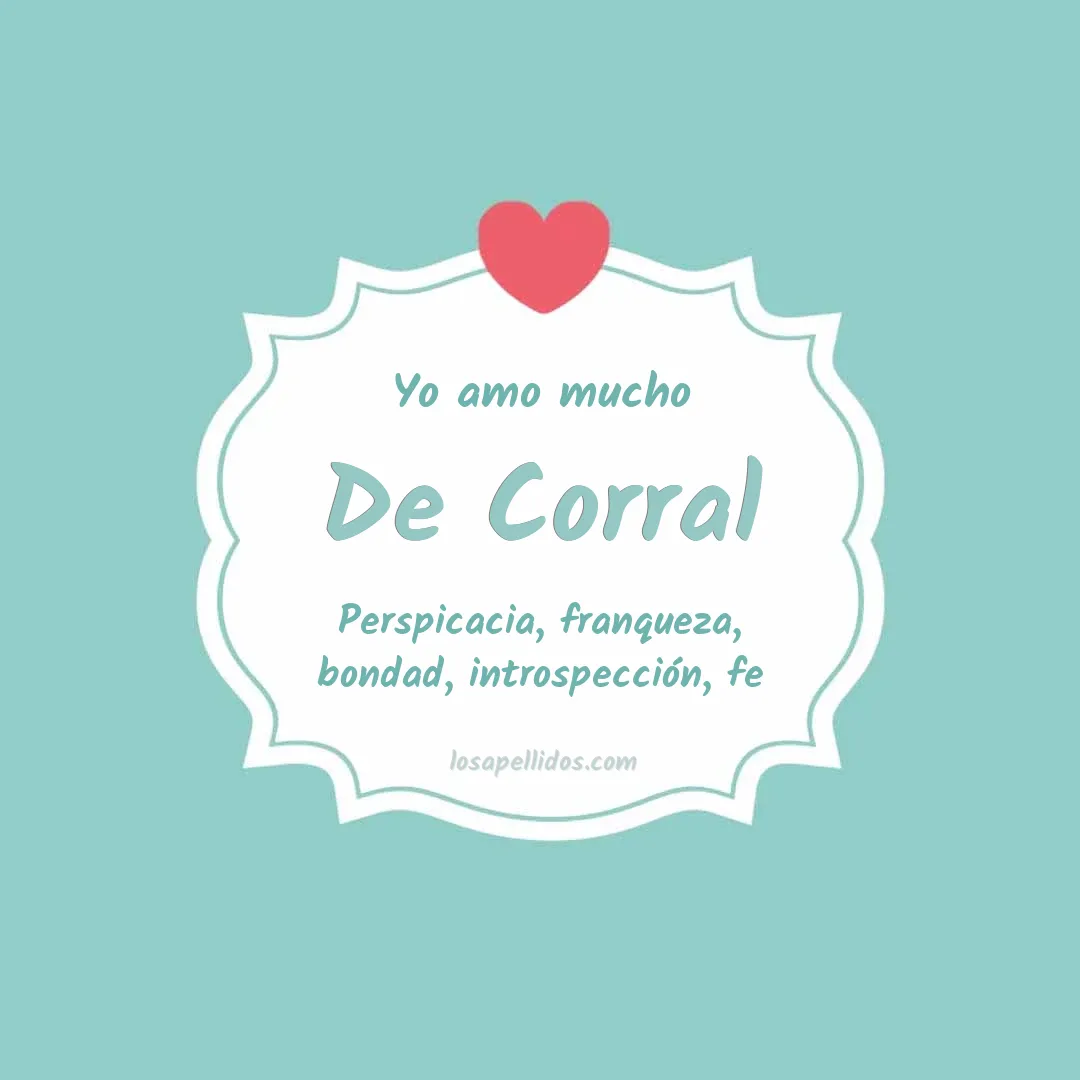 Yo amo mucho De corral