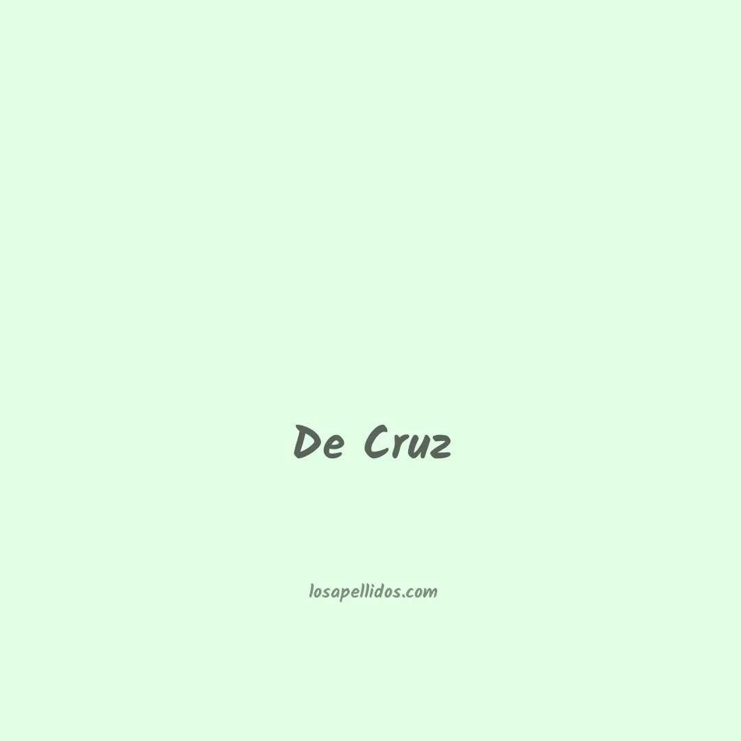 De cruz en chino