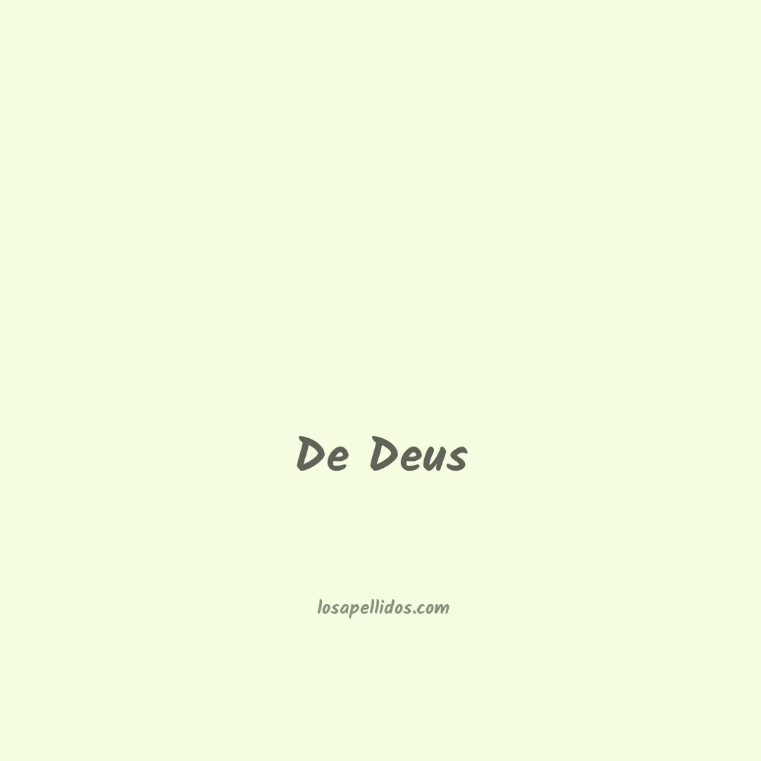 De deus en chino