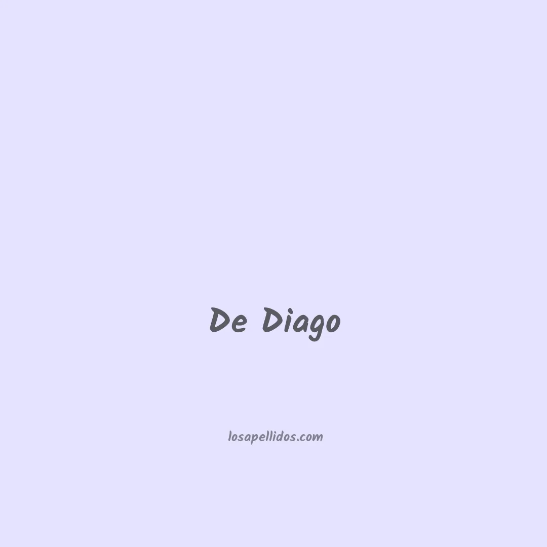 De diago en chino