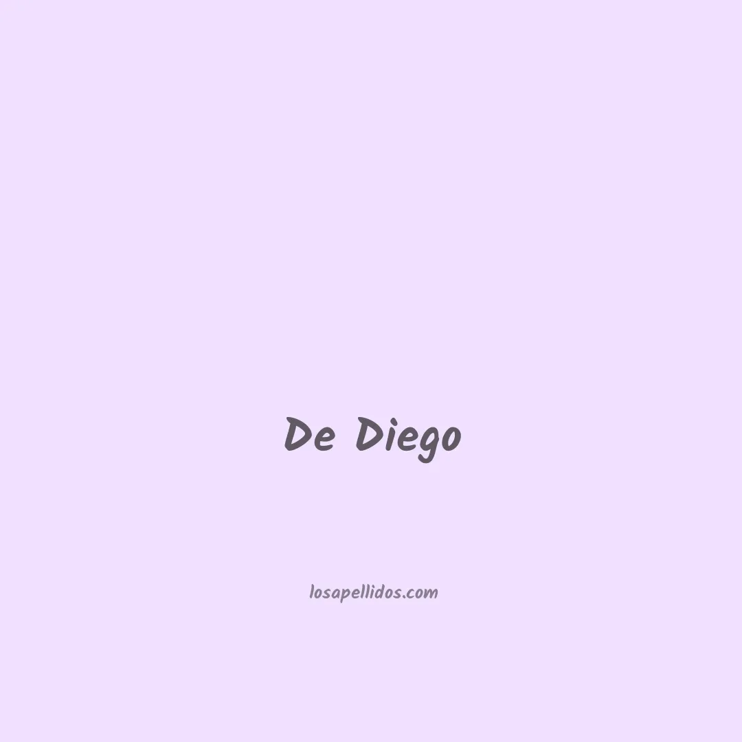 De diego en chino