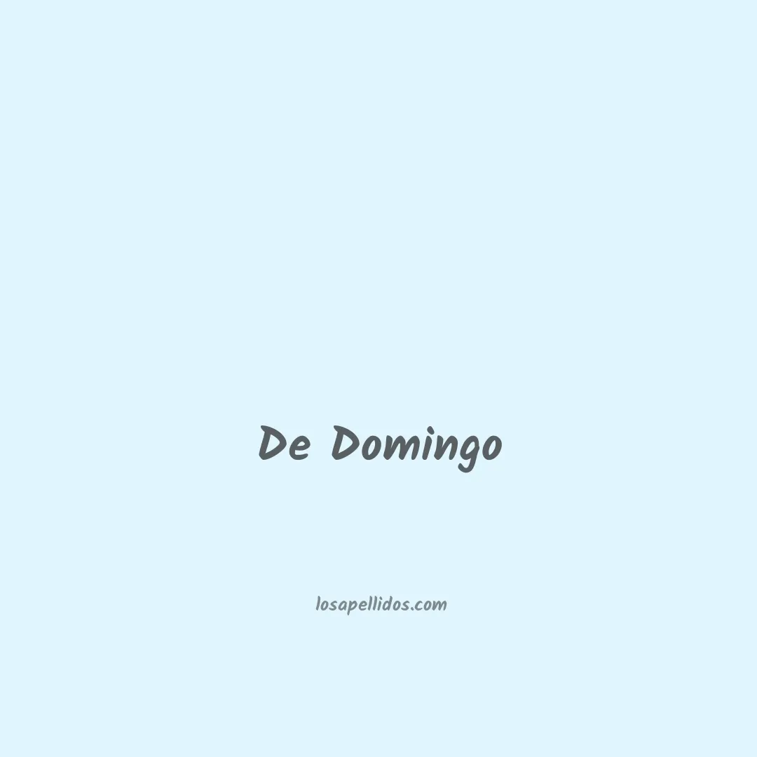 De domingo en chino