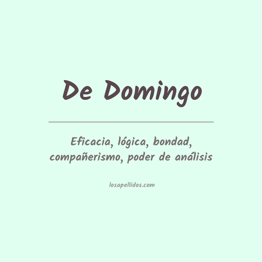 Apellido De domingo