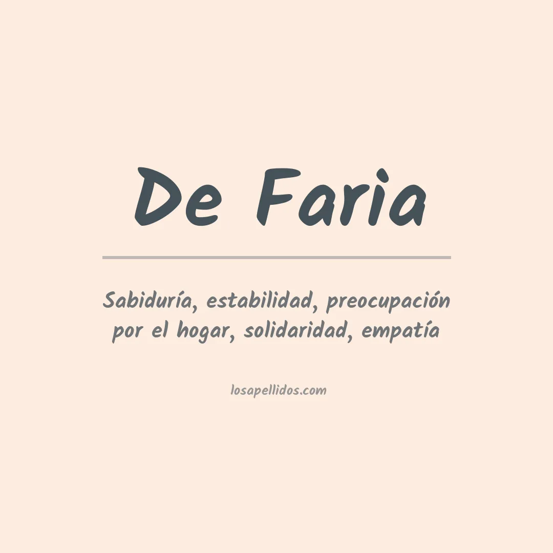 Apellido De faria