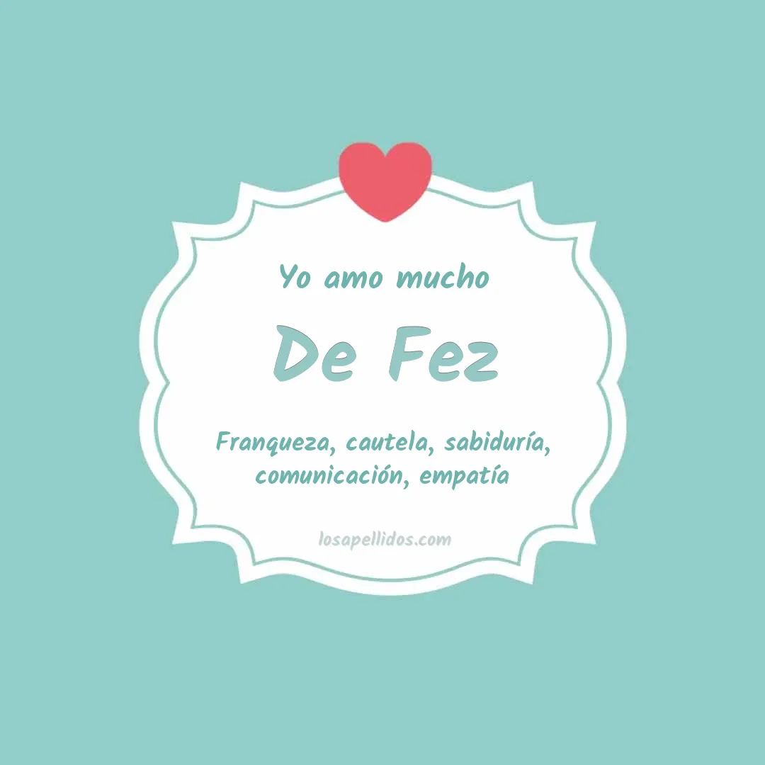 Yo amo mucho De fez