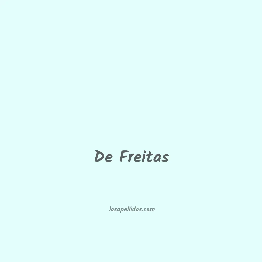 De freitas en chino