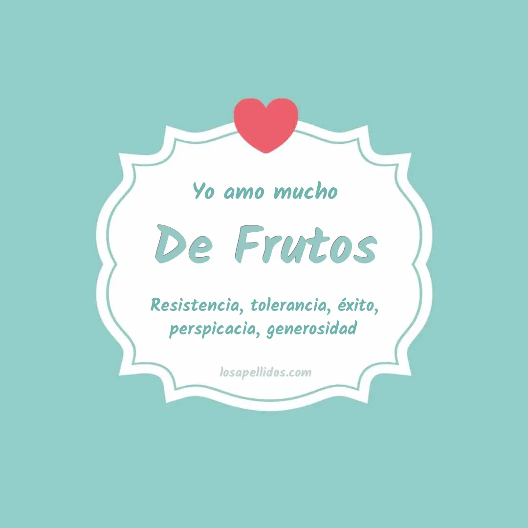 Yo amo mucho De frutos