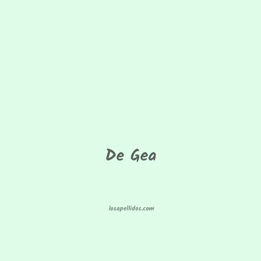 De gea en chino