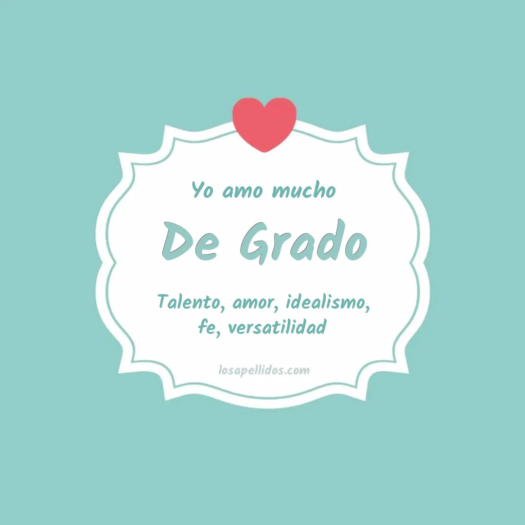 Yo amo mucho De grado