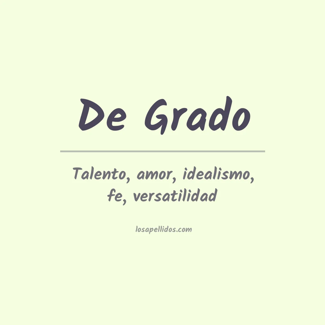 Apellido De grado
