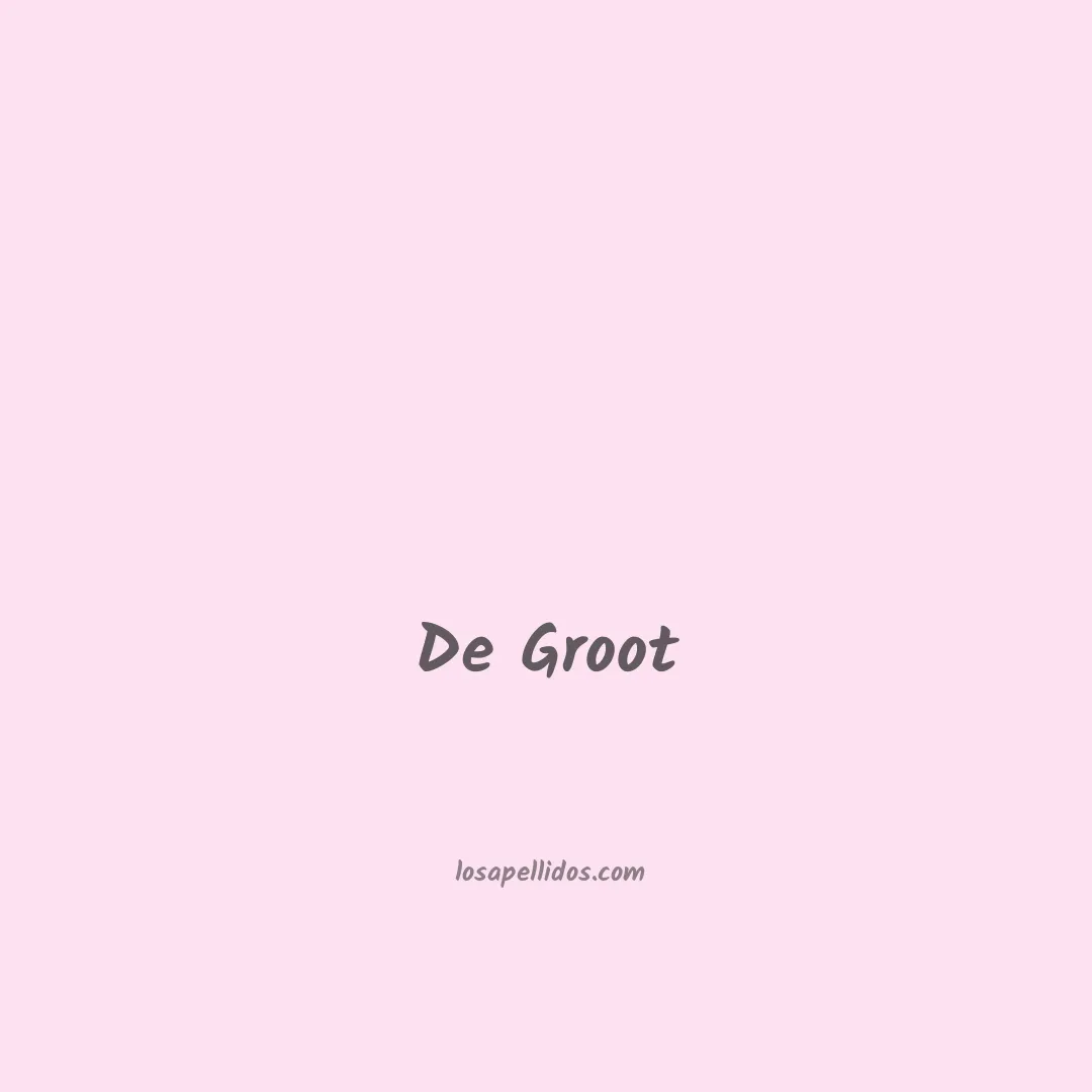 De groot en chino