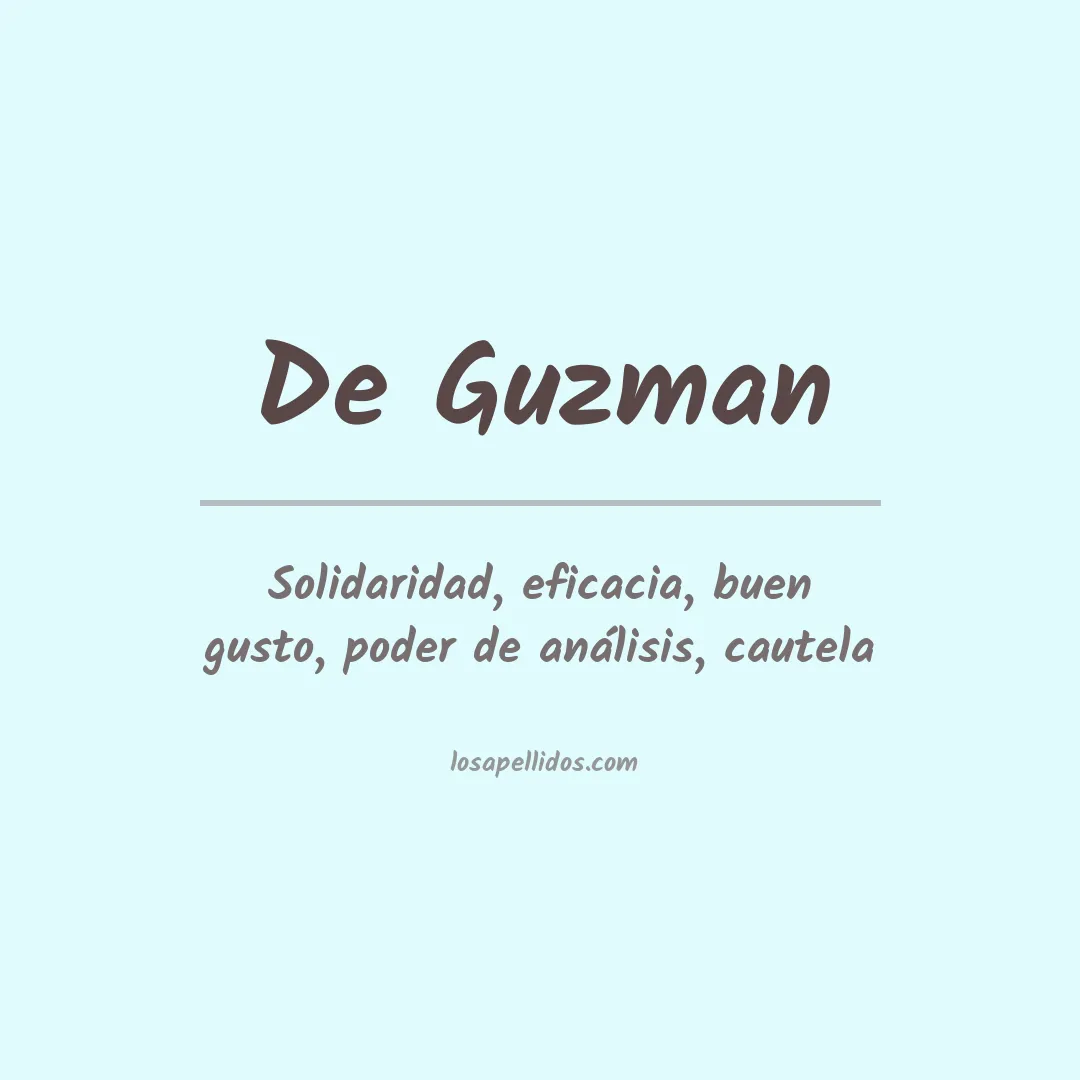 Apellido De guzman