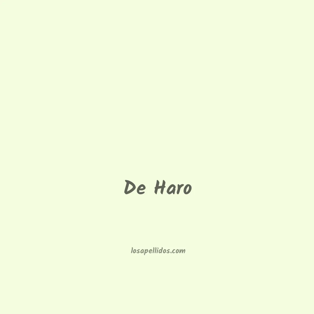 De haro en chino