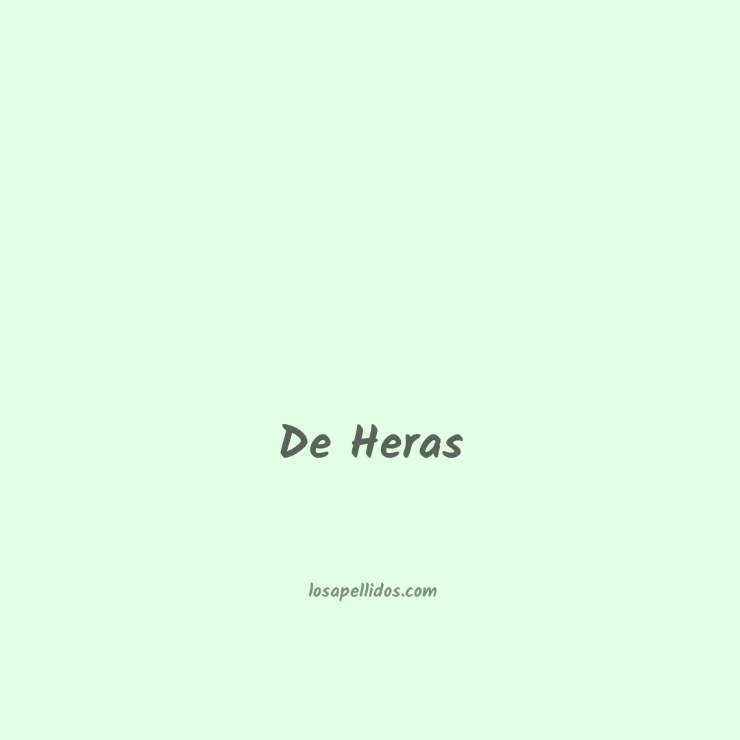 De heras en chino