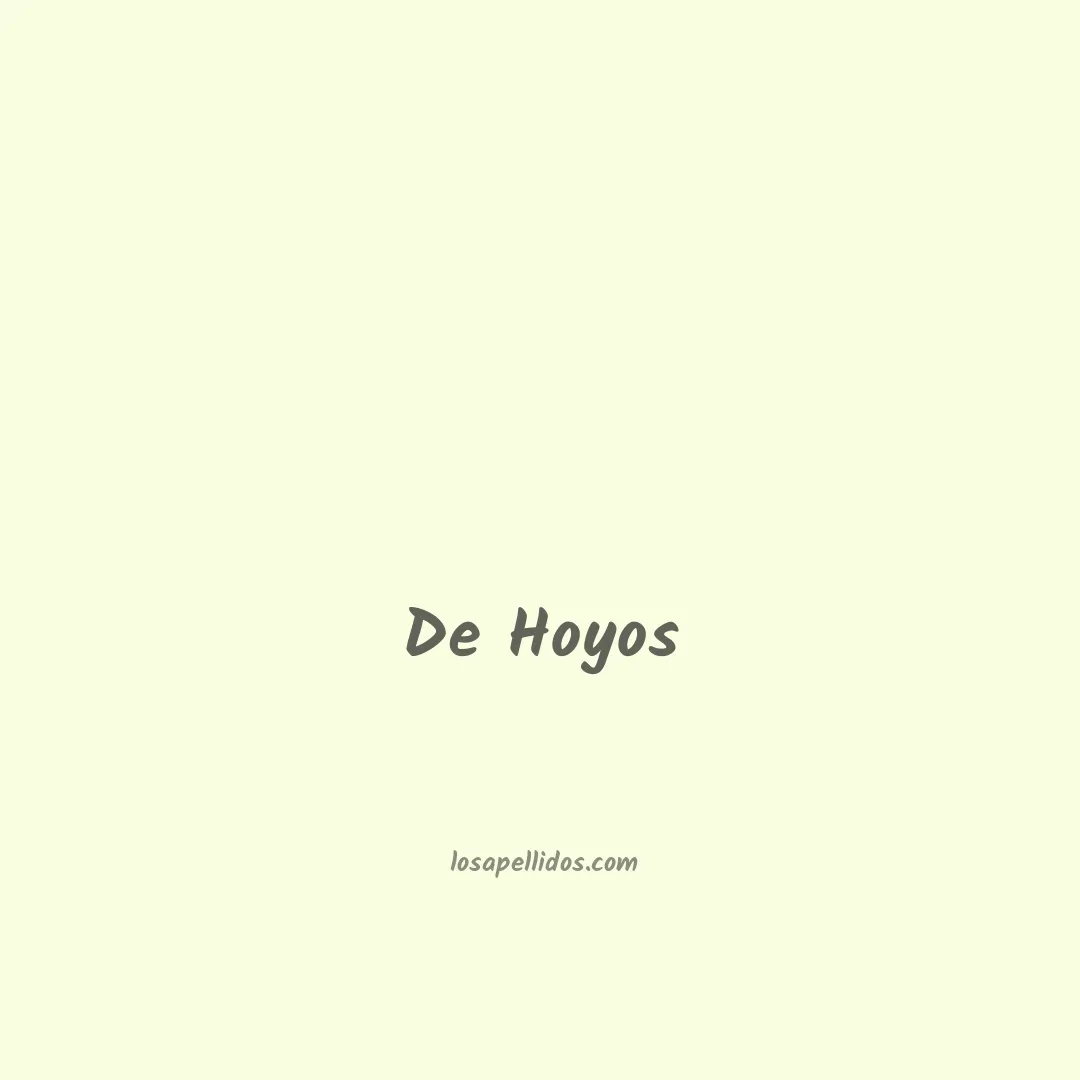 De hoyos en chino