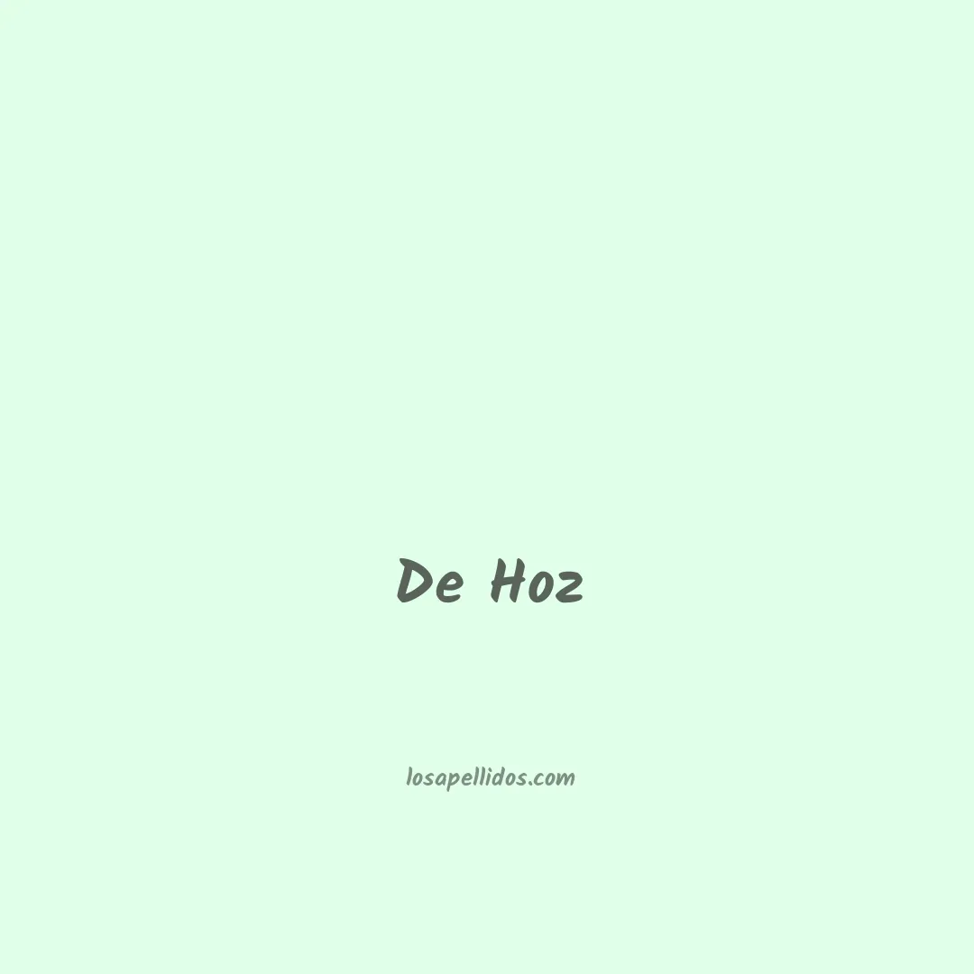 De hoz en chino