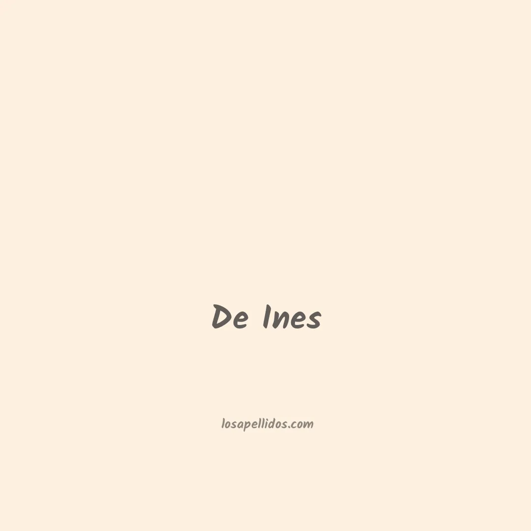 De ines en chino