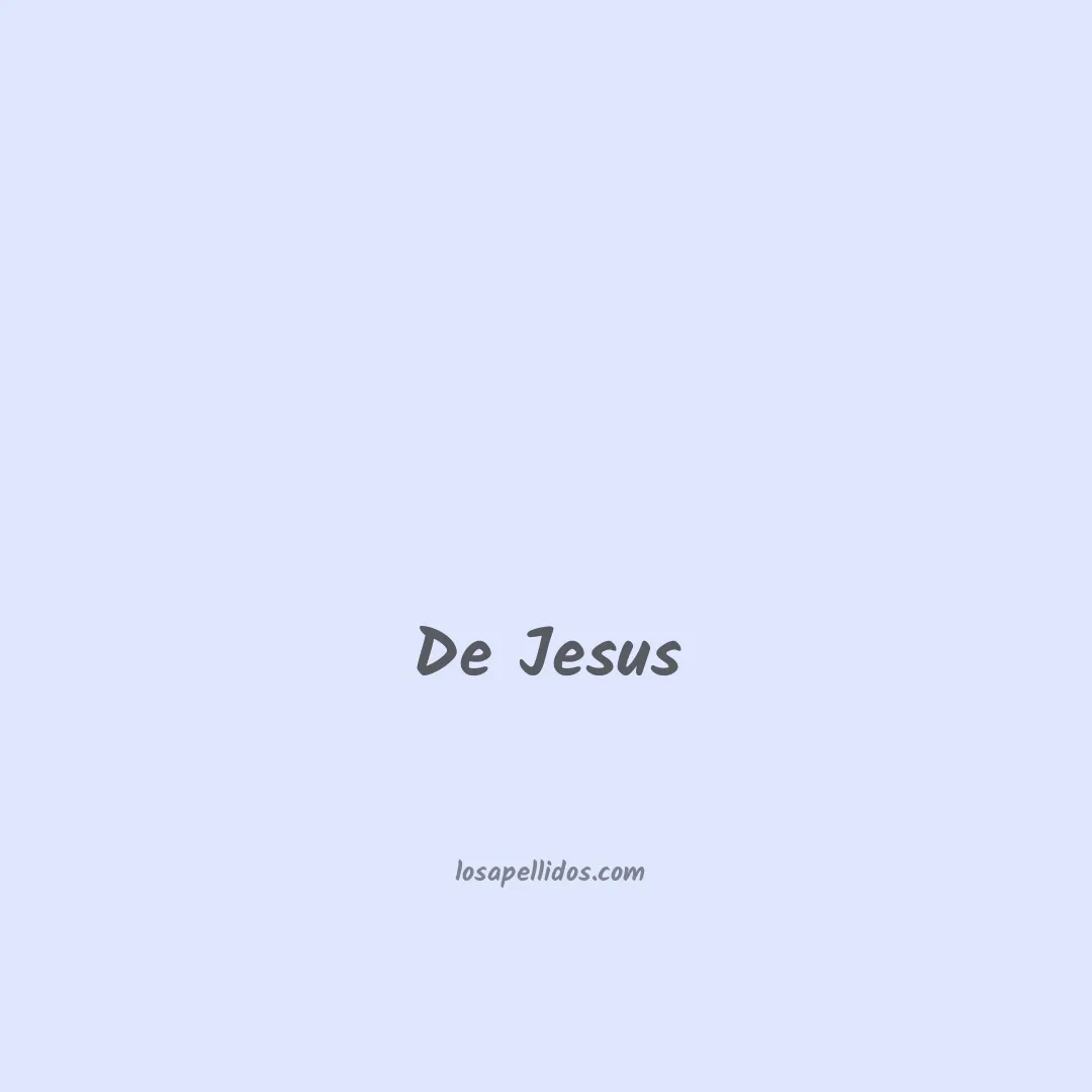 De jesus en chino