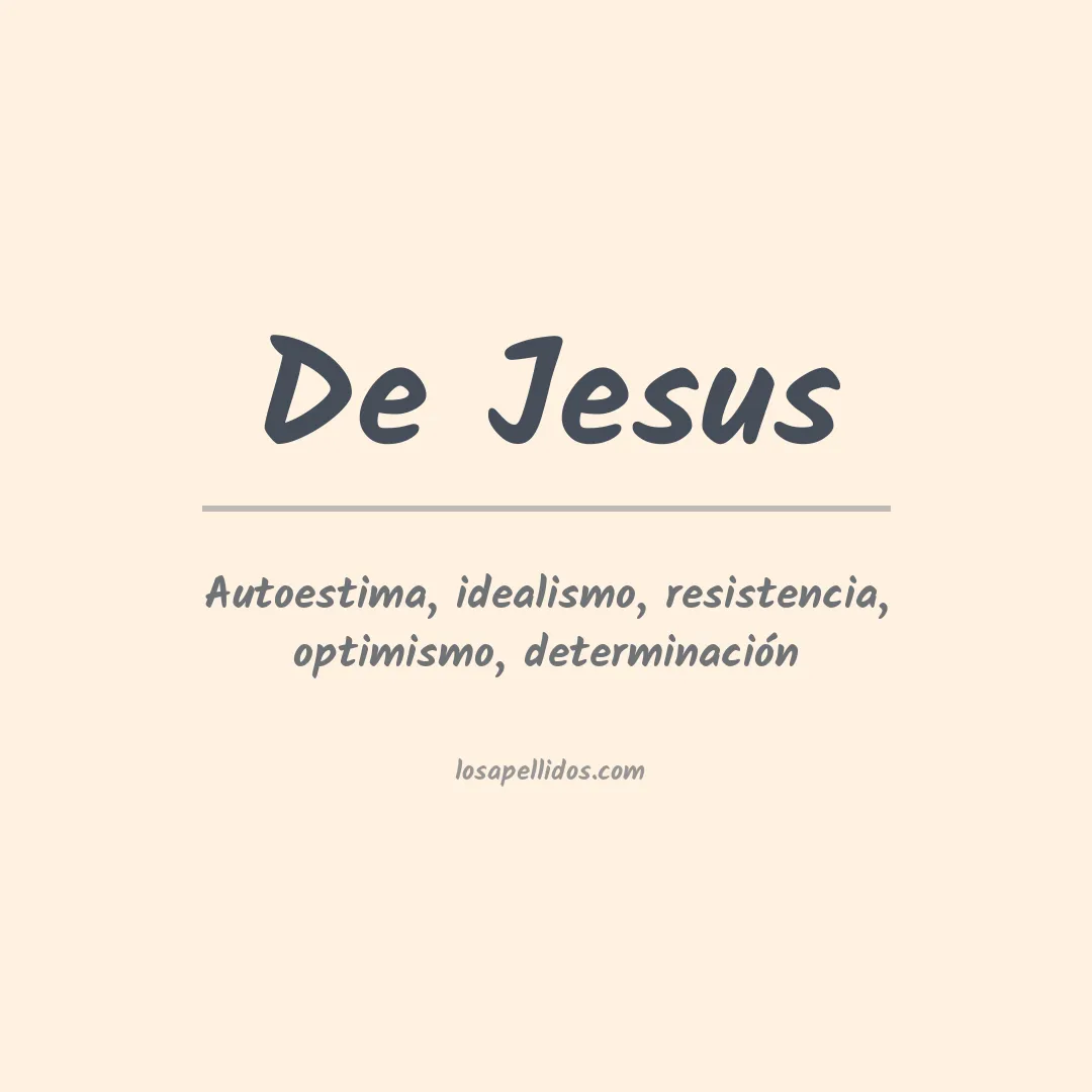 Apellido De jesus