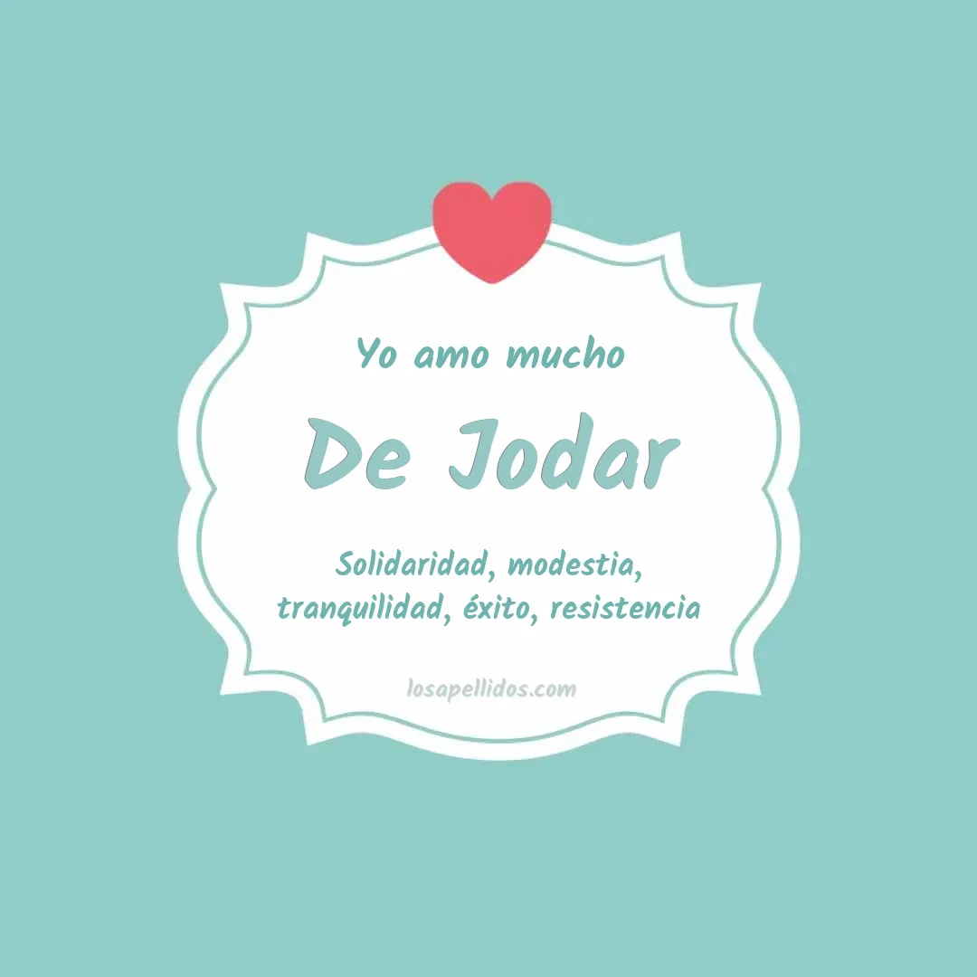 Yo amo mucho De jodar