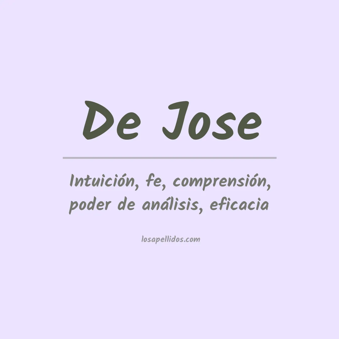 Apellido De jose