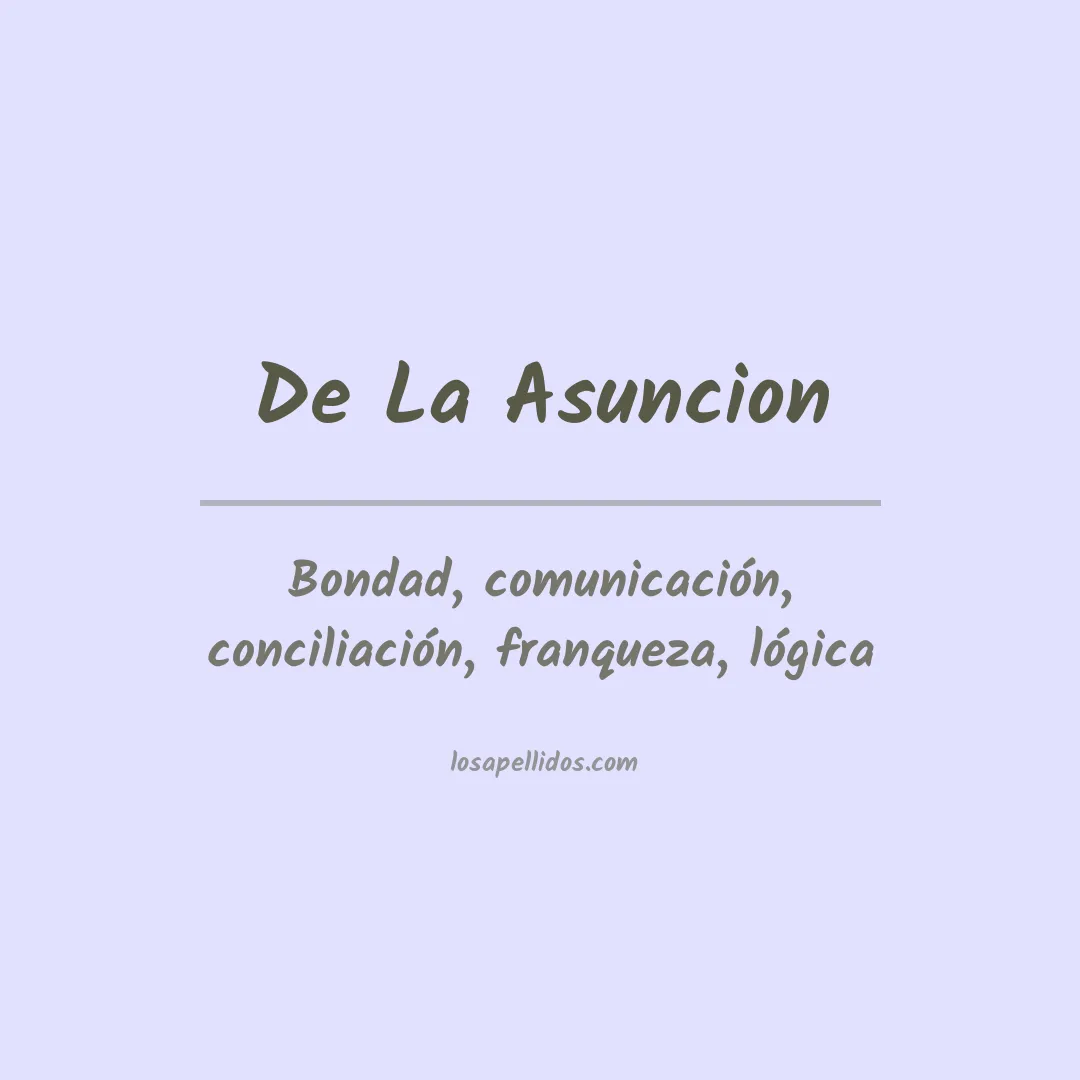 Apellido De la asuncion